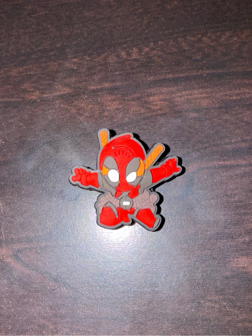 Red Chibi Deadpool PVC Shoe Charm